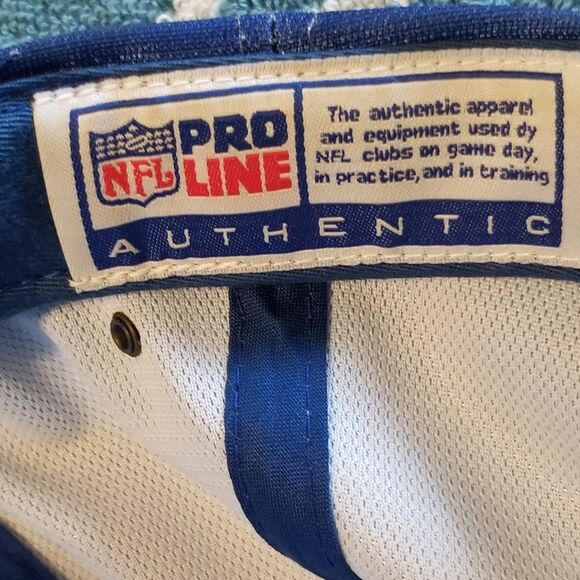 Puma Indianapolis Colts Vintage Pro Line Blue Mens Gradiant Hat NFL Football Cap - Picture 9 of 12